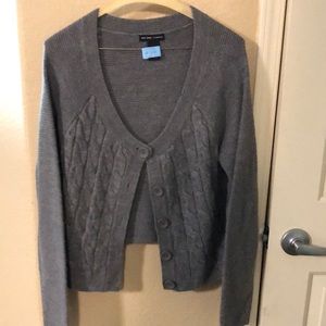 Gray cardigan